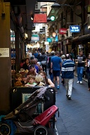 Breakfast time in Melbourne's laneways.